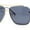 Gold - Black, variant on Mens Luxury Rimless Euro Style Mafia Metal Rim Rectangle Sunglasses Silver - Blue