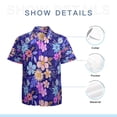 thumbnail image 7 of High Quality Hawaiian Shirts for Men Short Sleeve Aloha Beach Shirt Floral Summer Casual Button Down Shirts Blouses MG3ICJ, 7 of 7