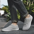 thumbnail image 2 of Durtebeua Wide Barefoot Minimalist Shoes for Women Width Fashion Sneaker Wide Toe Box Shoes Grey,9, 2 of 5