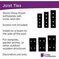 thumbnail image 4 of 1219BC 1-1/2" x 3" x 10" Indio Joist Tie - Black, 4 of 7