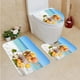 thumbnail image 1 of Juego de alfombra de baño ABPHQTO de 3 piezas Bolas de helado en Cones Blur Beach, 1 of 2