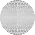 thumbnail image 1 of Ahgly Company Indoor Round Patterned Off-White Novelty Area Rugs, 6' Round, 1 of 6