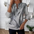 thumbnail image 2 of Women's Quarter Zip Sweatshirts Novelty 3D Graphic Print Long Sleeve Pullover Tops Casual Y2K Spring 2026 Workout Blouses, 2 of 4