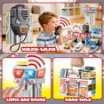 thumbnail image 3 of Caunedy 2-in-1 Large City Action Toddler Playset,Transform Track Toy with Cars,Hospital & Police Station,Birthday Gifts for Kids 1-8 Years Old, 3 of 7