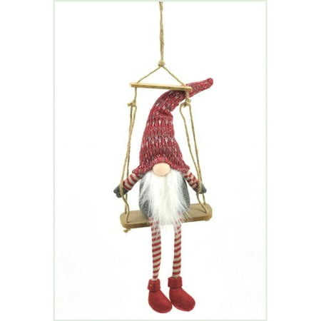 The Holiday Aisle Hanging Gnome On Swing Set Of 2