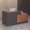 Right180-BrownGray, variant on Haooyeah L-Shaped Reception Desk Left, Keyboard Tray, Lockable Drawers & File Cabinet, 70.9"W Walnut & Slate Gray