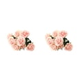 thumbnail image 4 of Advancent Flores artificiales sin olor de bajo mantenimiento y amigables con las mascotas, seguras para gatos y perros, decoración DIY para el Rosado 2Conjunto, 4 of 6