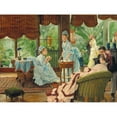 thumbnail image 3 of James Tissot 18x15 Black Modern Framed Museum Art Print Titled - In the Conservatory (Rivals), 3 of 5