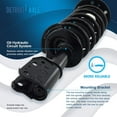 thumbnail image 6 of Detroit Axle - Front Struts W/Coil Spring Sway Bar Links Outer Tie Rods Replacement for 2005-2006 Chevy Equinox 2006 Pontiac Torrent, 6 of 7