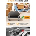 thumbnail image 3 of (2-pack) Heavy-duty 551-pound square mobile dolly - 3-inch wheels, sturdy plywood base, no assembly required - suitable for household appliances, boxes, garage, and retail use, 3 of 4