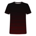 thumbnail image 5 of PNTUTB Summer Men's Fashion Striped Gradient Casual Short Sleeve Crew Neck Pullover Comfortable Tops, 5 of 6