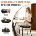 thumbnail image 4 of Aukfa Modern Kitchen Dining Chairs Set of 2 with Faux Leather Cushion, Black, 4 of 8