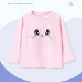 thumbnail image 6 of Kids Long Sleeve T Shirts Cotton Shirts Soft Crewneck T-Shirt for Girls 2-7 Years, 6 of 8