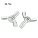thumbnail image 2 of Tornillo mariposa con ala M5x12mm 0.8mm Pitch Galvanizado Sujetadores 20pcs, 2 of 4