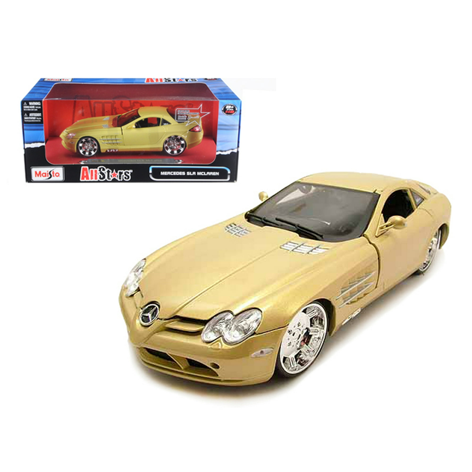 Maisto Mercedes Mclaren SLR Or Toutes les Etoiles 1 18 Voiture Modele Moule sous Pression Walmart