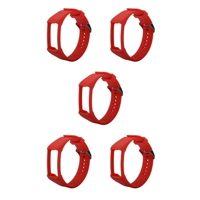ZLight Remplacement pour Polar A360 A370 Montre Intelligente Poignet Bracelet de Poignet Bracelet de Montre Bracelet Bracelet Rouge 5Ensemble