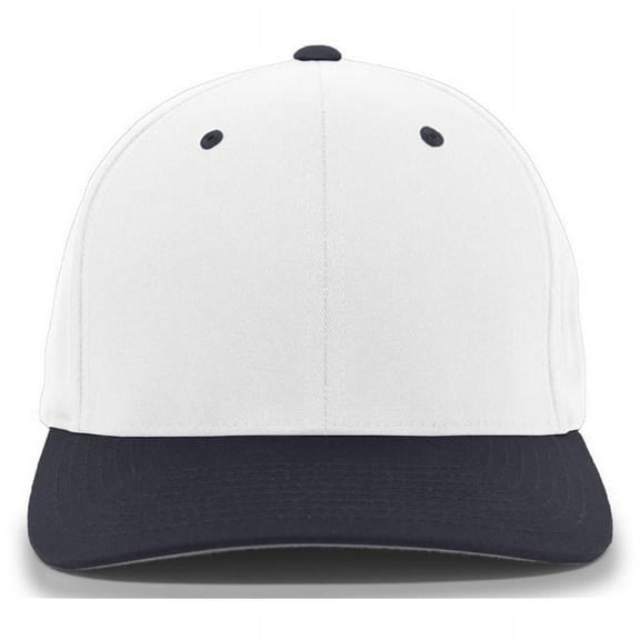 Pacific Headwear Twill Flexfit Cap 430C White/Navy L/Xl
