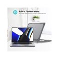 thumbnail image 4 of Compatible avec MacBook Pro 16 Pouces Case 2021 2022 Release A2485 M1 Pro/M1 Max Touch ID, Étui Rigide en Plastique Robuste avec Béquille Pliable et Housse de Clavier, 4 of 7