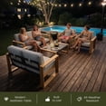 thumbnail image 2 of LayinSun 4 Pieces Aluminum Patio Furniture Set with Coffee Table, Oversized Seat with Hight Back, Outdoor Conversation Sets for Porch, Balcony, Deck, 2 of 8