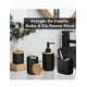 thumbnail image 2 of Juego  Xtellar De Baño Negro Accesorios Kit 8 Pzs Completo Bambú Set Color Negro, 2 of 5