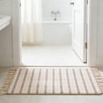 thumbnail image 5 of Green And Beige Plaid Rug, Hand Woven Area Rug With Tassels, Living Room Bedroom Kitchen Entryway, 5 of 7