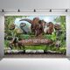 thumbnail image 4 of Dinosaur Happy Birthday Backdrop 7x5ft Kids Boys Roar Jurassic Jungle Wild Dino Photography Background for Cake Table Decoration Photo Party Supplies, 4 of 5