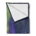 thumbnail image 2 of Alaska Soft Flannel Fleece Blanket, Aurora Borealis over the Snow Covered Forest in the Northwest America Alaskan Winter, Cozy Plush for Indoor and Outdoor Use, 50" x 70", Multicolor, by Ambesonne, 2 of 5