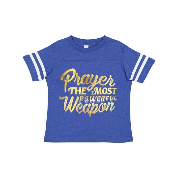 Inktastic Prayer Power Gold Boys or Girls Toddler T-Shirt