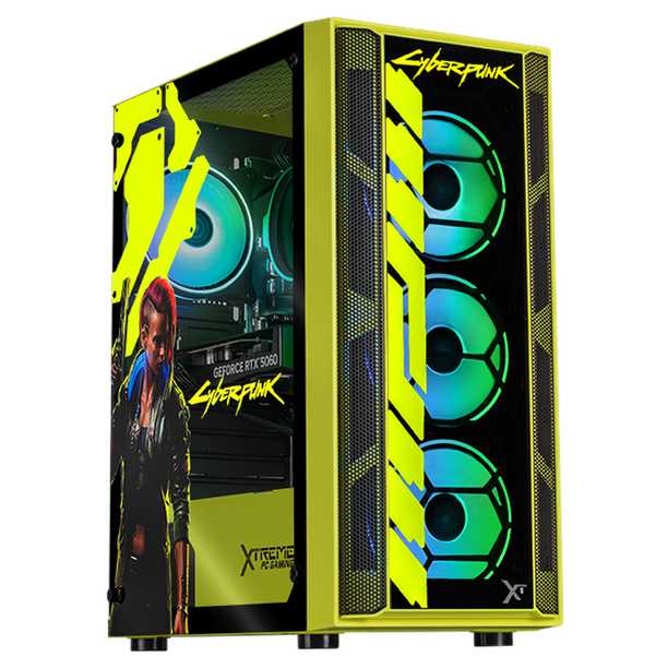 PC Gamer IA Xtreme PC Gaming NVIDIA GeForce RTX 5060 AMD Ryzen 7 5700 16GB SSD 1TB WIFI Cyberpunk Valerie Edition Productividad Versátil Acelerada con IA