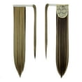 thumbnail image 5 of SAYFUT Straight Ponytail Extension 28 inch Natural Long Ponytails Wrap Around Clip in Hair Piece Synthetic Hairpieces for Women Girls, Natural Black,160g, 5 of 8