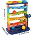 thumbnail image 2 of Colorful Track Slide Rolling Ball Ramp Toy Set, Early Education Puzzle Tapping Toy, Paired With 4 Rolling Balls, Suitable For Children, Montessori Toy, Fun Gift For Boys And Girls, 2 of 4