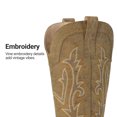 thumbnail image 6 of DREAM PAIRS Women's Western Cowboy Cowgirl Boots Square Toe Embroidery Mid Calf Booties, 6 of 8