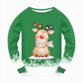 thumbnail image 5 of sdbrld 6Y 7Y 8Y 9Y Boys Christmas Pajamas Kids PJs Long Sleeve Sleepwear Clothes Set Xmas Pajamas Outfits Green Sizes 6-7 Years, 5 of 5