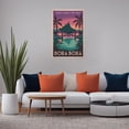 thumbnail image 5 of Inspirational Bora Bora Poster Retro Motivational Vintage Travel Wall Art for Bedroom Library Office Yoga Studio Print Poster, 5 of 8