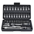 thumbnail image 1 of Socket set 46 pieces Xiaofei quick ratchet socket wrench car repair screwdriver combination tool box set, 1 of 4