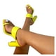 thumbnail image 4 of Sandalias Mujer Tacones altos Moda Verano Cabeza cuadrada Peep Toe Chunky Block Sandalias Zapatos Wmkox8yii hfjk4771, 4 of 4