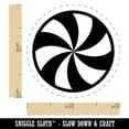 thumbnail image 2 of Peppermint Candy Swirl Self-Inking Rubber Stamp Ink Stamper - Fuchsia Ink - Mini 1/2 Inch, 2 of 7