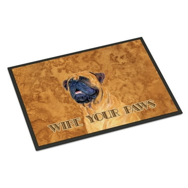 Carolines Treasures SS4881JMAT Mastiff Wipe your Paws Doormat 24x36 36"L x 24"W multicolor