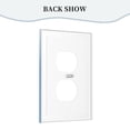 thumbnail image 4 of Cargadores Interruptores de luces Panel de interruptores de marco romano de cuero simple Panel de pared Interruptor de luz simple doble/tirador, 4 of 8