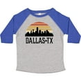 thumbnail image 3 of Inktastic Dallas Texas Skyline Vintage Boys or Girls Toddler T-Shirt, 3 of 5