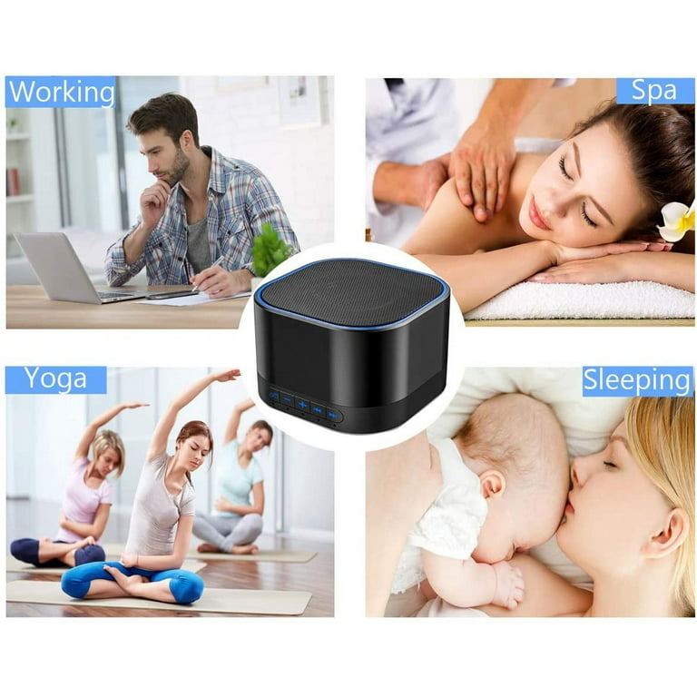 Sound Machine, White Noise Machine for Sleeping Adults Baby Kids, Portable  Sound Therapy with 24 Soothing Sounds, Timer&Memory Function, Plug in or