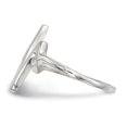 thumbnail image 3 of Sterling Silver Polished Fancy Heartbeat Ring - Size 8, 3 of 3