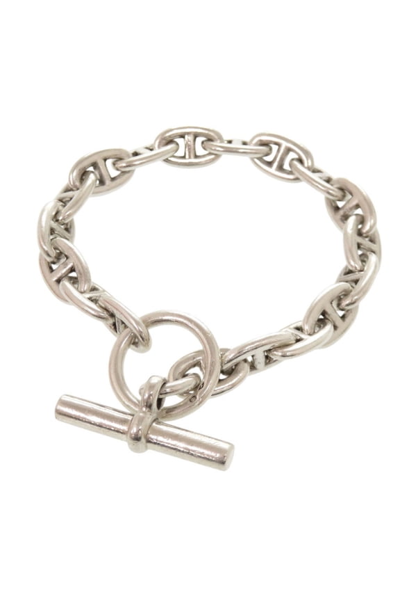 Pre-Owned Hermes Chaine d'Ancre PM 18-link bracelet, Margiela era, 1990s, 925 sterling silver...
