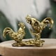 thumbnail image 4 of Figurita de pollo, escultura de gallo, decoración decorativa de resina Feng Shui, estatua de Animal para fiesta, vacaciones, adornos de escritorio, Estilo B, 4 of 7