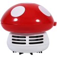 thumbnail image 1 of 6 Colors Cute Mini Mushroom Vacuum Desktop Vacuum Cleaner Dust Vacuum for Keyboard Corner Sweeper(red), 1 of 5
