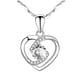 thumbnail image 2 of Collar para mujer, Joyas para mujer, Joyas para mujer Collar con colgante en forma de corazón de melocotón moderno y nuevo., 2 of 3