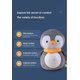 thumbnail image 4 of Luz de noche para bebé con sensor de llanto, pingüino suave - Regalo para bebé, canción de cuna de peluche, ruido blanco, música, luces - Juguete infantil - Regalo único para recién nacidos - Ayuda pa, 4 of 5