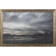 My Texas House Daytime Storm Landscape Framed Canvas Board 36" x 24"