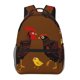 thumbnail image 1 of Easygdp Chicken Farm Animal Mochila Ergonómica Versátil para Laptop - Múltiples Bolsillos, Correas Ajustables, Unisex para Escuela, Viajes y Actividades al Aire Libre-One Size, 1 of 5
