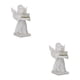 thumbnail image 2 of Wosthever Estatua de ángulo de portavelas de ángel de resina para decoración de duelo de Navidad izquierda Izquierda 2piezas, 2 of 6